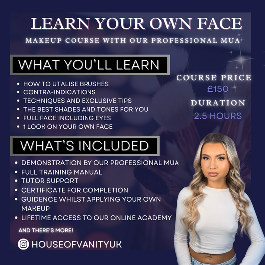 In Person Learn Your Own Face Makeup Course (1 Look)